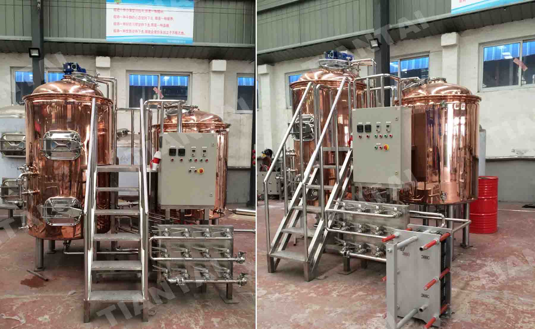 10 HL Copper brewhouse TianTai® 2150HL brewery equipment for sale